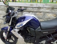 Blue Yamaha FZ-S