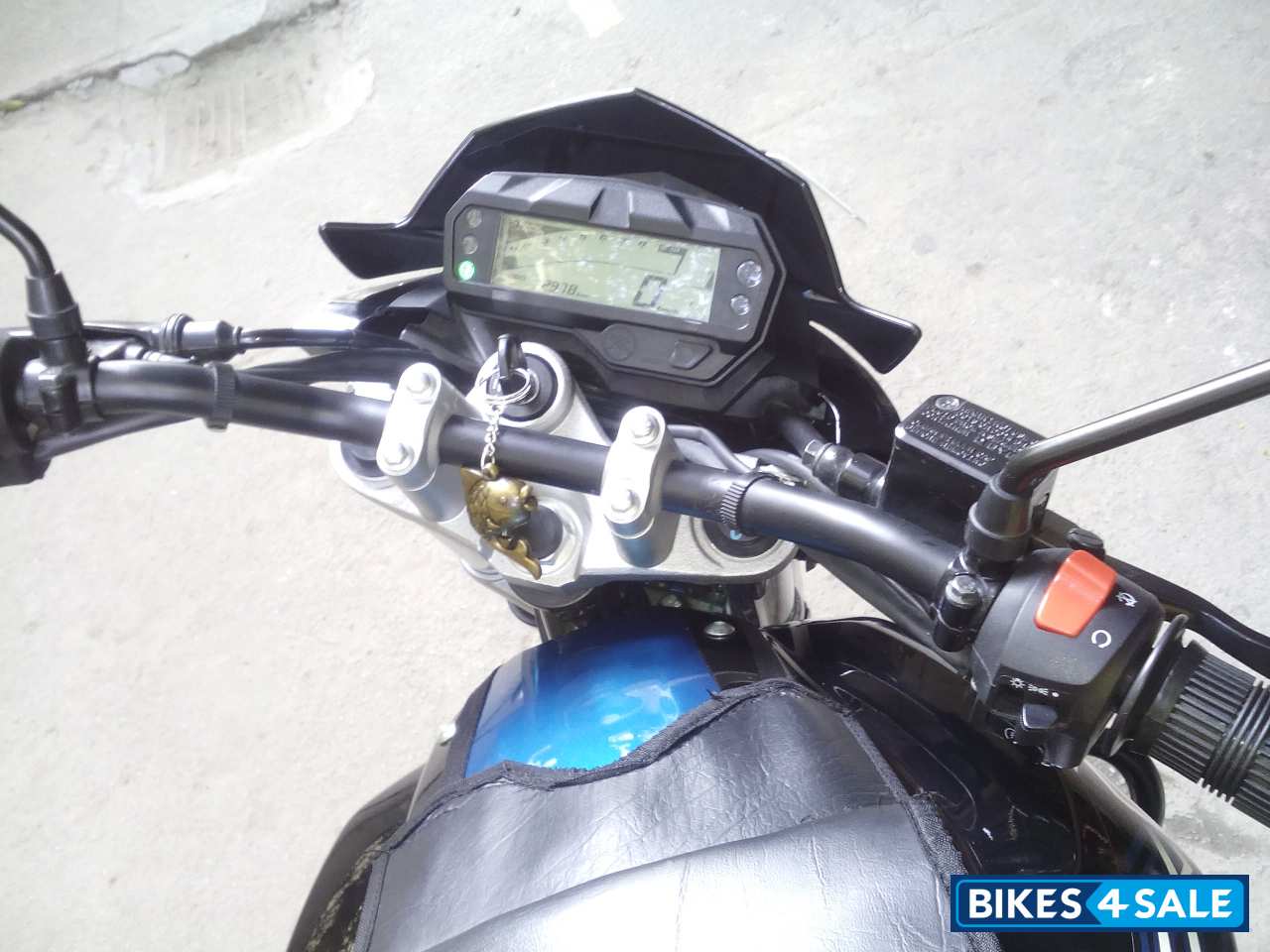 Blue Yamaha FZ-S FI V2