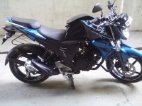 Blue Yamaha FZ-S FI V2