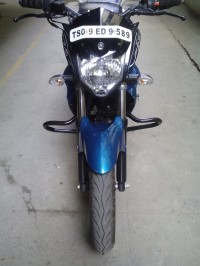 Blue Yamaha FZ-S FI V2