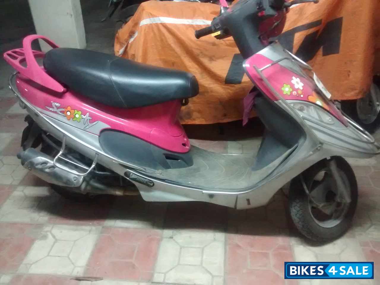 Pink TVS Scooty Pep Plus