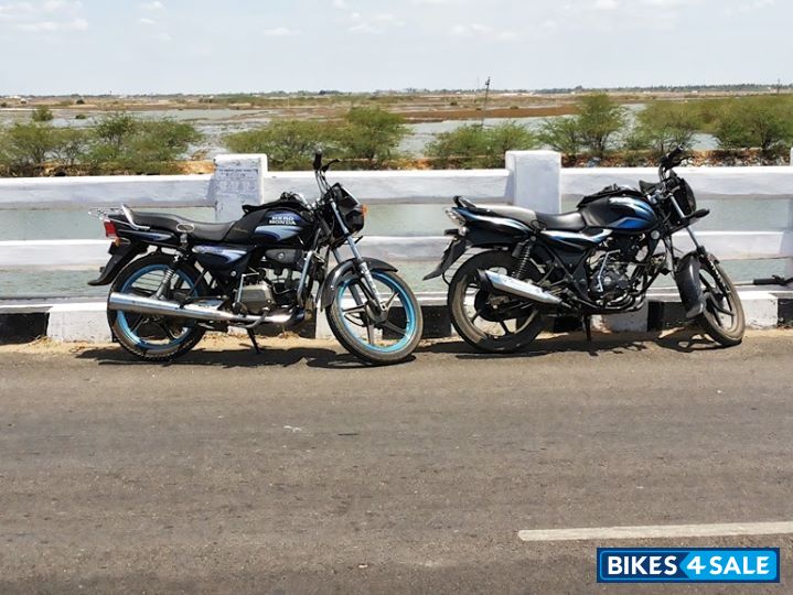 Black And Blue Hero Splendor Plus