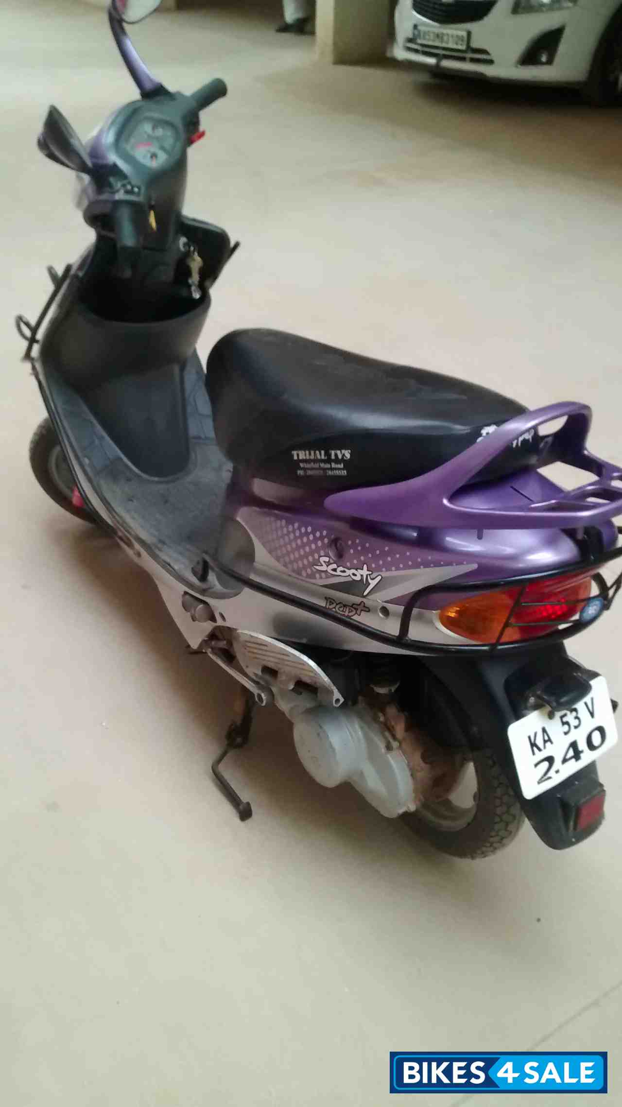 Mystic Mauv TVS Scooty Pep Plus