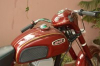 Red Ideal Jawa Yezdi Vintage Motorcycle