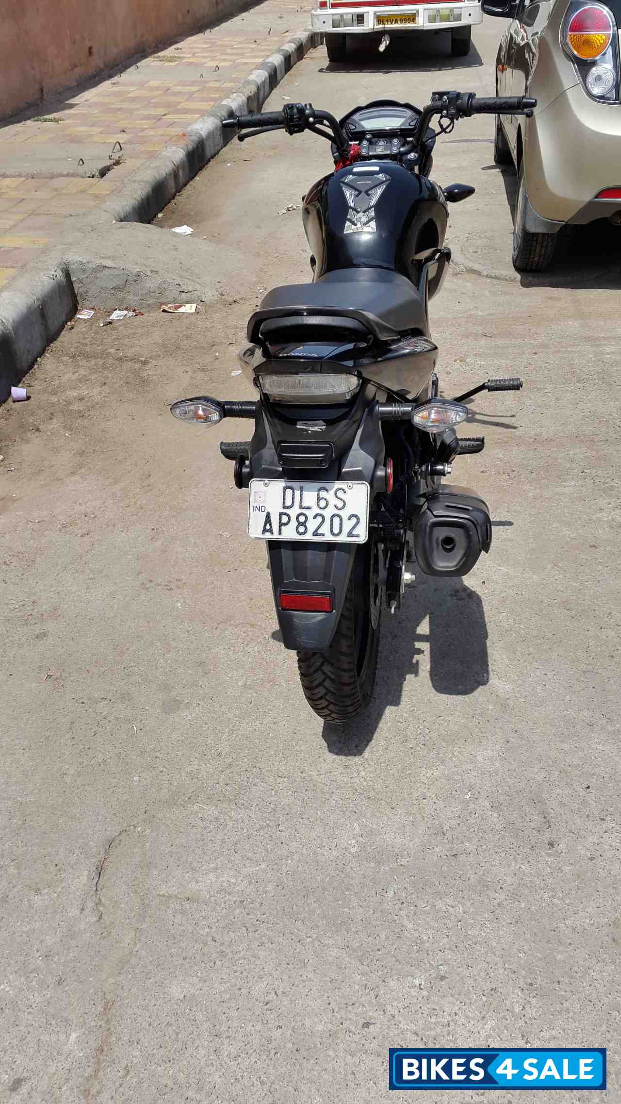 Black Honda CB Trigger