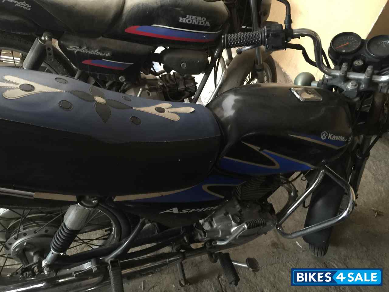 Black Blue Bajaj Aspire