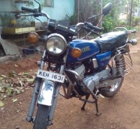 Blue Yamaha RX 100