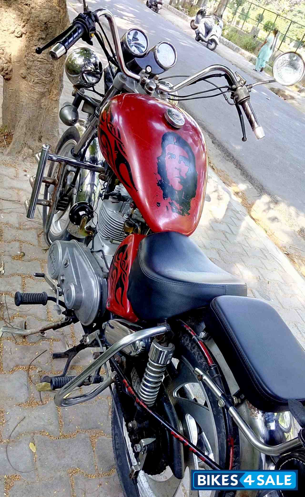 Red Modified Bike  Royal Enfield Thunderbird