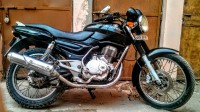 Black Bajaj Pulsar 150 Round Headlight