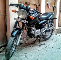 Black Bajaj Pulsar 150 Round Headlight