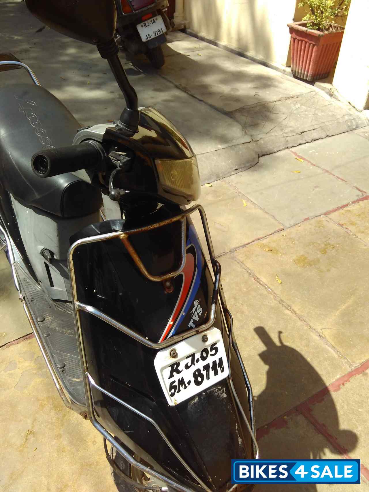 Black TVS Scooty