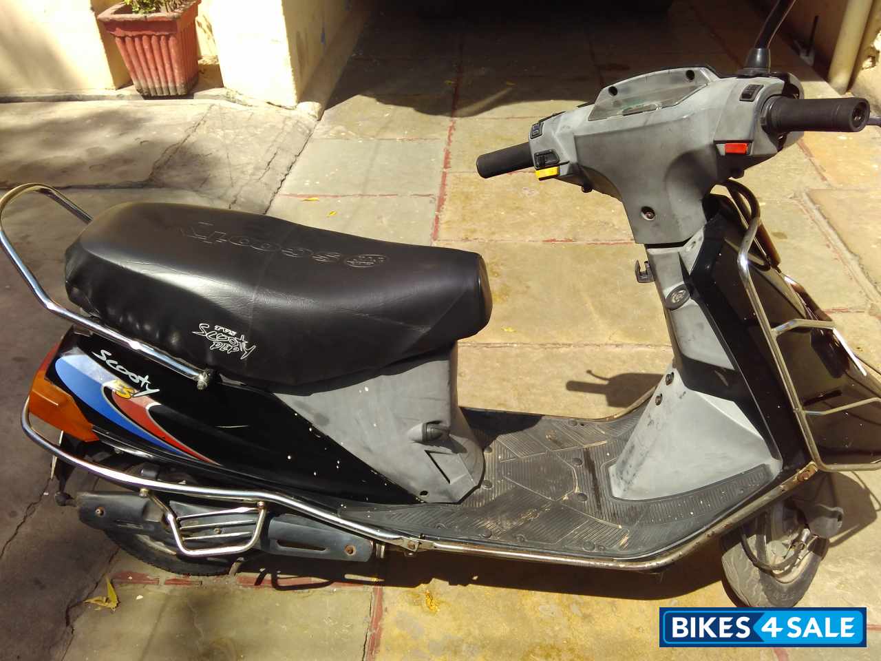Black TVS Scooty