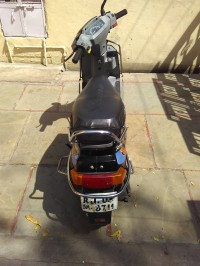 Black TVS Scooty