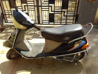 Black TVS Scooty