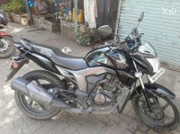 Black Honda CB Trigger