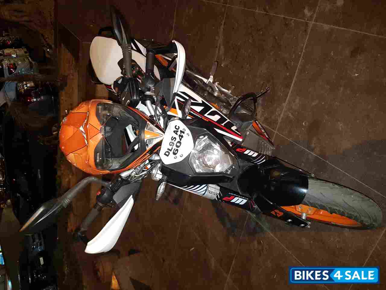 White Black Orange With Red KTM Duke 390