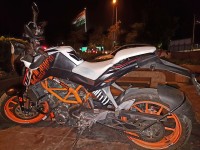 White Black Orange With Red KTM Duke 390
