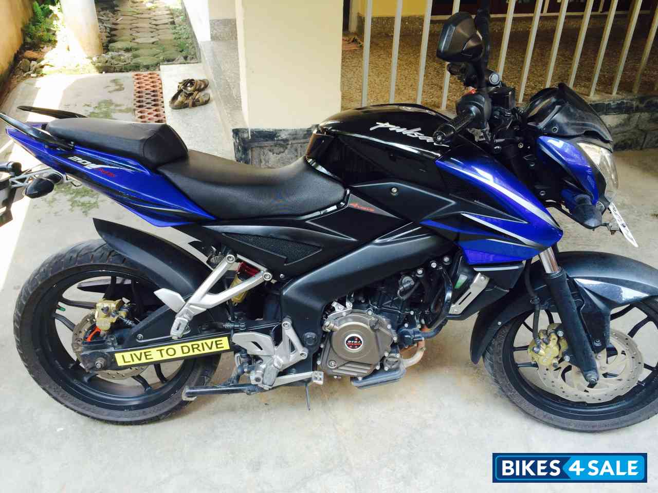Blue With Black Bajaj Pulsar 200 NS