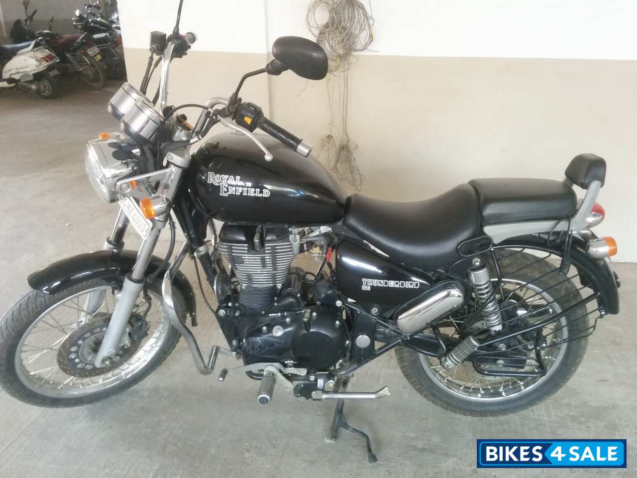 Black Royal Enfield Thunderbird