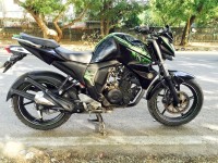 Black & Green Yamaha FZ-S FI V2