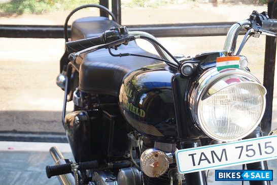 Black Royal Enfield Vintage Bullet
