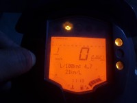 White Orange KTM Duke 390