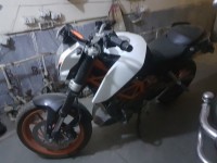 White Orange KTM Duke 390