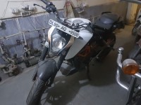 White Orange KTM Duke 390