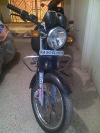 Black Bajaj Pulsar 150 Round Headlight