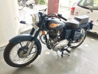 Matte Blue Royal Enfield Vintage Bullet