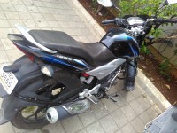 Balck Blue Bajaj Discover 125 ST