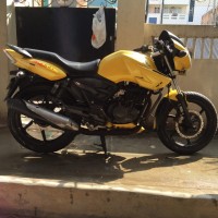 Yellow TVS Apache RTR 160
