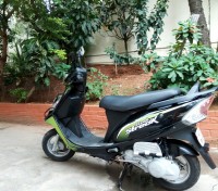 Green TVS Scooty Streak