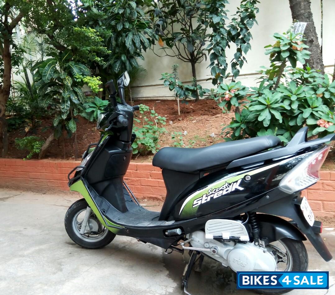 Green TVS Scooty Streak
