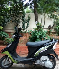 Green TVS Scooty Streak