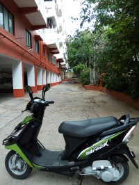 Green TVS Scooty Streak