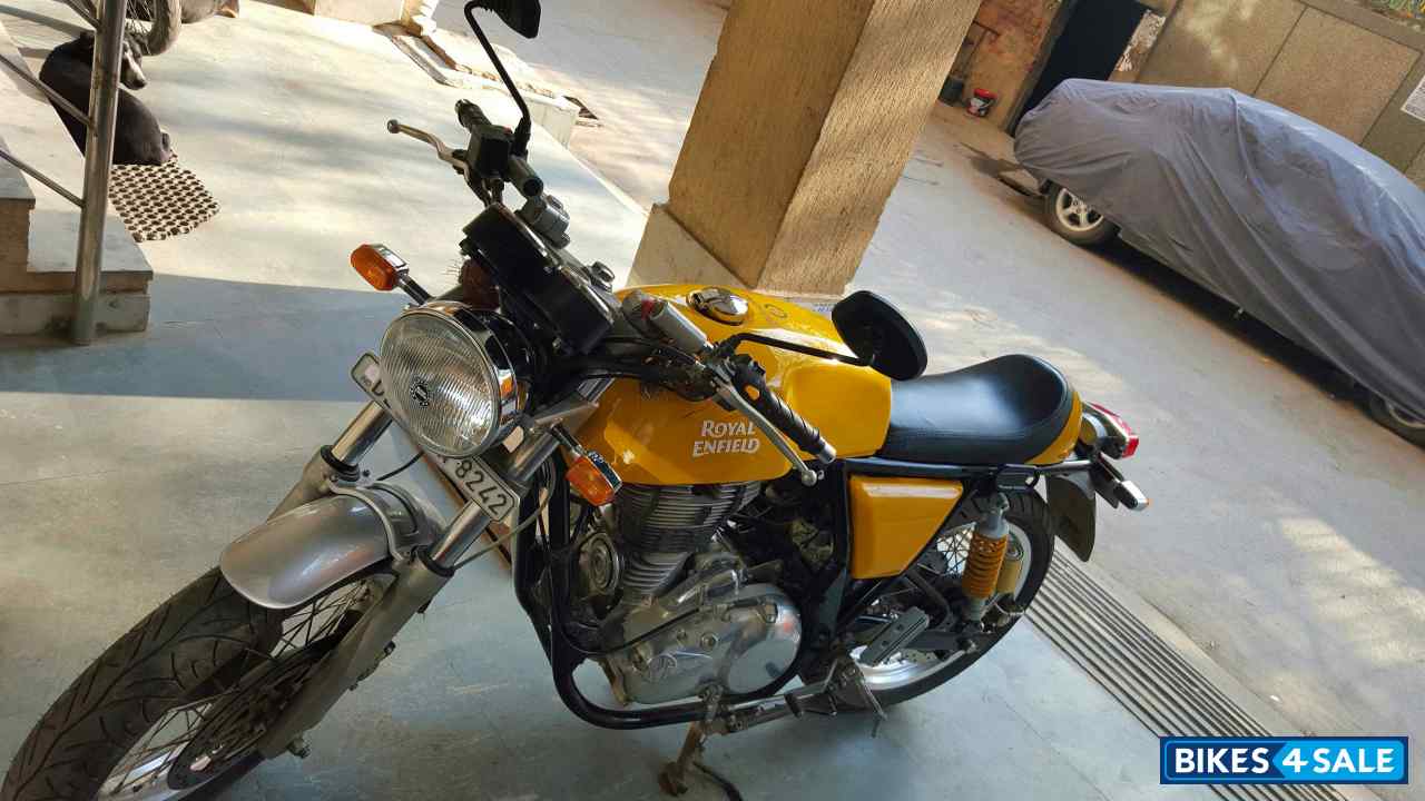 Yellow Royal Enfield Continental GT 535