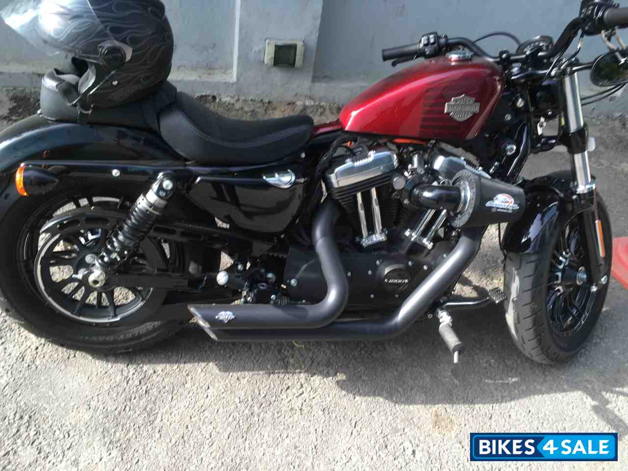 Red Harley Davidson XL 1200X Forty-Eight