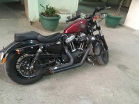 Red Harley Davidson XL 1200X Forty-Eight
