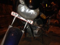 Blue Bajaj Discover 100