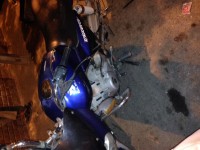 Blue Bajaj Discover 100
