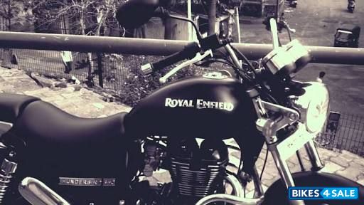 Matt Black Royal Enfield Thunderbird