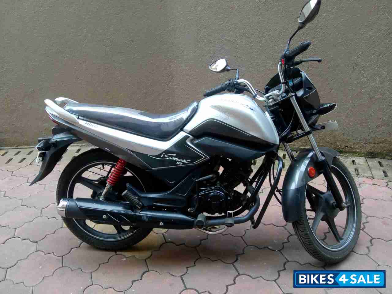 Silver Grey Hero Splendor iSmart 110