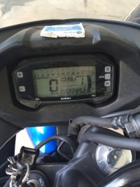 Blue Suzuki Gixxer SF