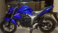 Blue Suzuki Gixxer 150