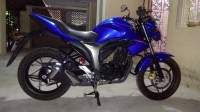 Blue Suzuki Gixxer 150