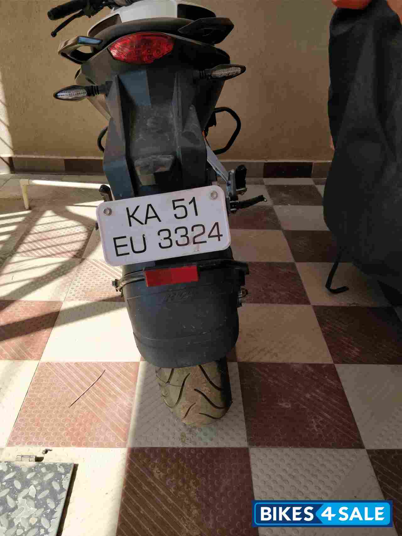 White And Black KTM Duke 390