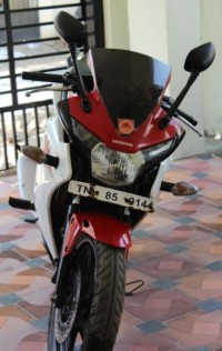 Red And White Honda CBR 150R
