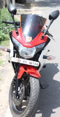 Red And White Honda CBR 150R