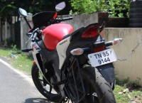 Red And White Honda CBR 150R